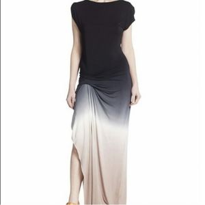 Asymmetrical ombre maxi